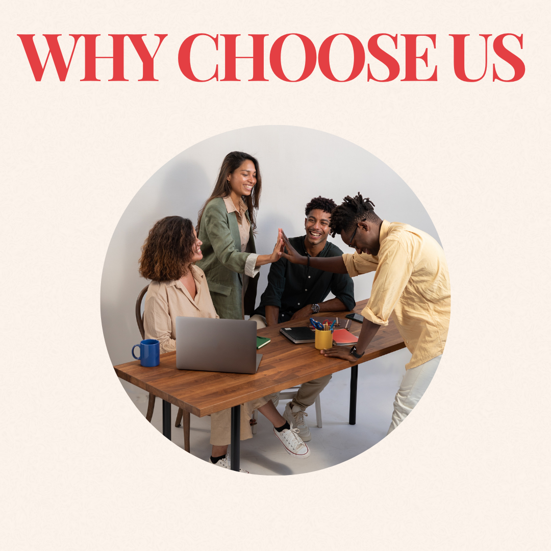 pink and cream modern why choose us instagram post